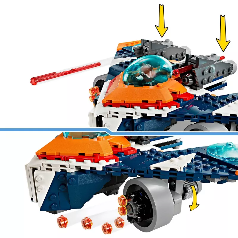 Stavebnica LEGO Marvel Super Heroes Rocket vesmírna loď 76278 – Rocket a Ronan set