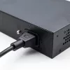 Ethernet switch QOLTEC 52297 PoE RJ45 s PoE uplink a SFP portom