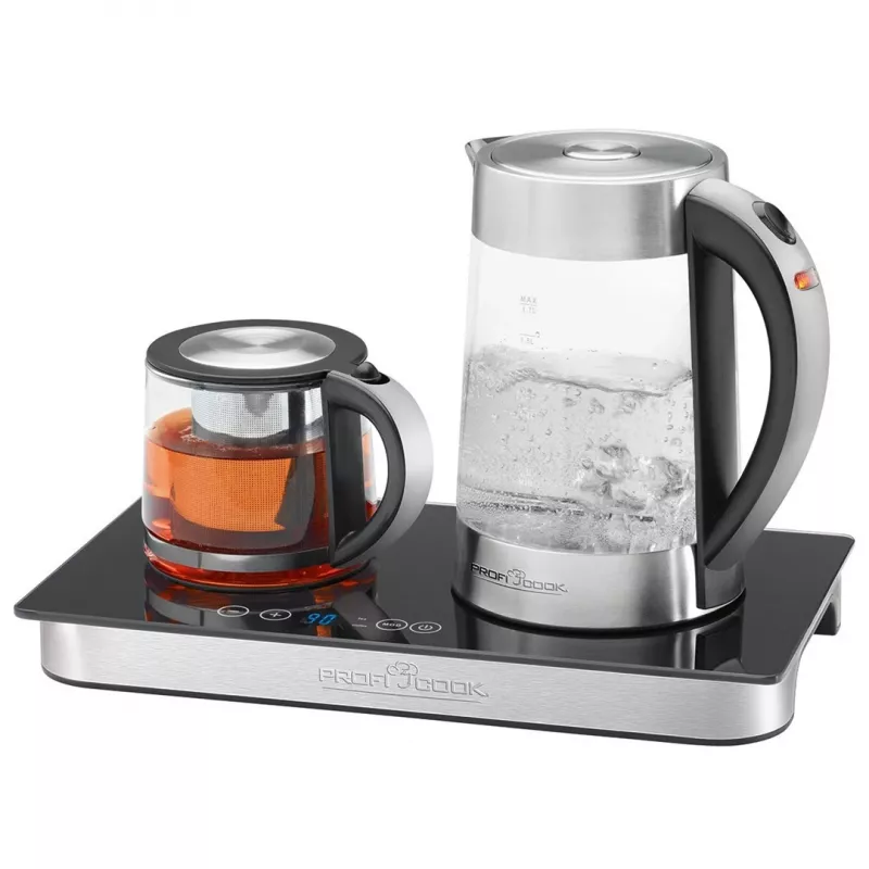 ProfiCook PC-TKS 1056 kanvica 1,7 l čierna, nerez, priehľadná