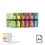 Farebný neónový papier Double A, 75 g, A4, 500 listov, Rainbow 4, 5 neónových farieb