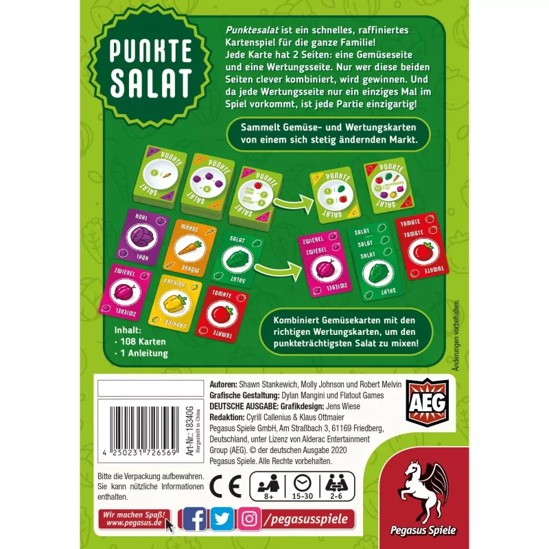 Pegasus Spiele Punktesalat spoločenská hra Op