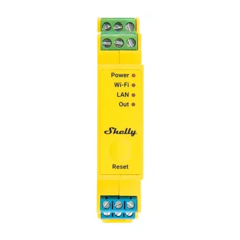 Shelly RGBWW Pro WiFi 5-kanálové ovládanie osvetlenia na DIN lištu