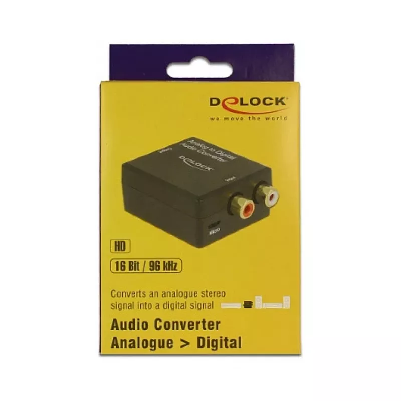 Audio konvertor DeLOCK 63468 čierny