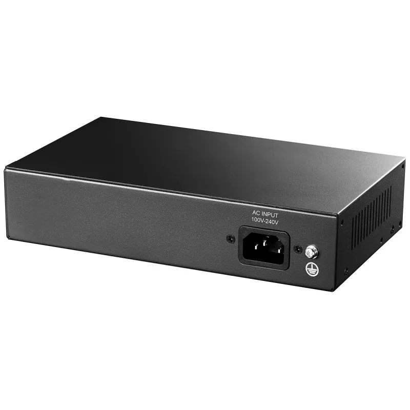 Sieťový switch Cudy FS1010PG — 10/100 Mbps, 8 PoE portov, 2 Uplink, 120W PoE rozpočet, kovové puzdro