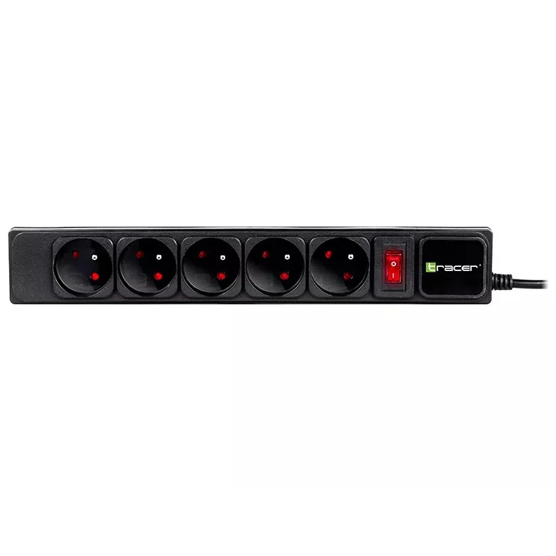 Tracer PowerWatch čierna 5 AC zásuviek 3 m Type-C