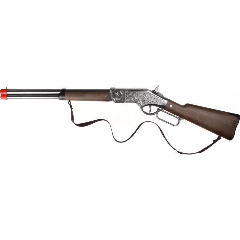 Pulio kovová hračkárska brokovnica model 15593/0 — kapacita 8 výstrelov