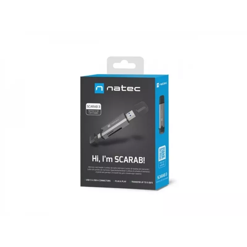 Čítačka kariet SCARAB 3 USB A/C SD/MICRO USB 3.