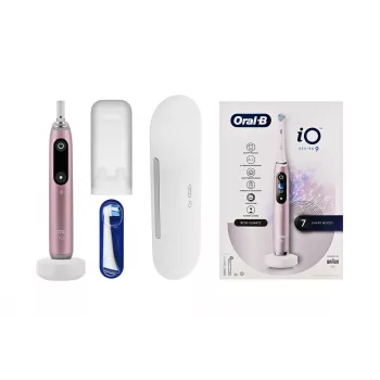 Oral-B iO9 Series 9 elektrická zubná kefka, rosé Quarz