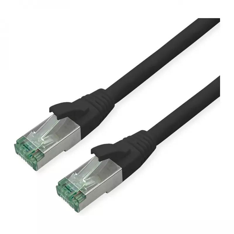 Sieťový kábel ROLINE Recycled Material 21.45.3256 RJ-45 Cat6a 7 m čierny