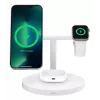 Belkin BoostCharge Pro slúchadlá, smartfón, smart hodinky biela USB bezdrôtové nabíjanie rýchle nabíjanie interiérové