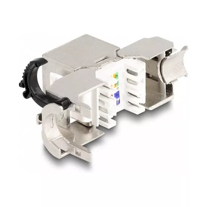 DeLOCK Keystone modul RJ45 konektor samica na LSA Cat.6A STP s uzamykacím klipom