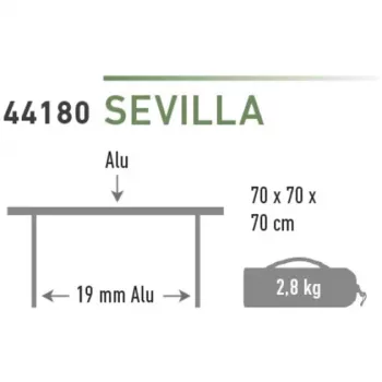 High Peak kempingový stôl Sevilla 44180