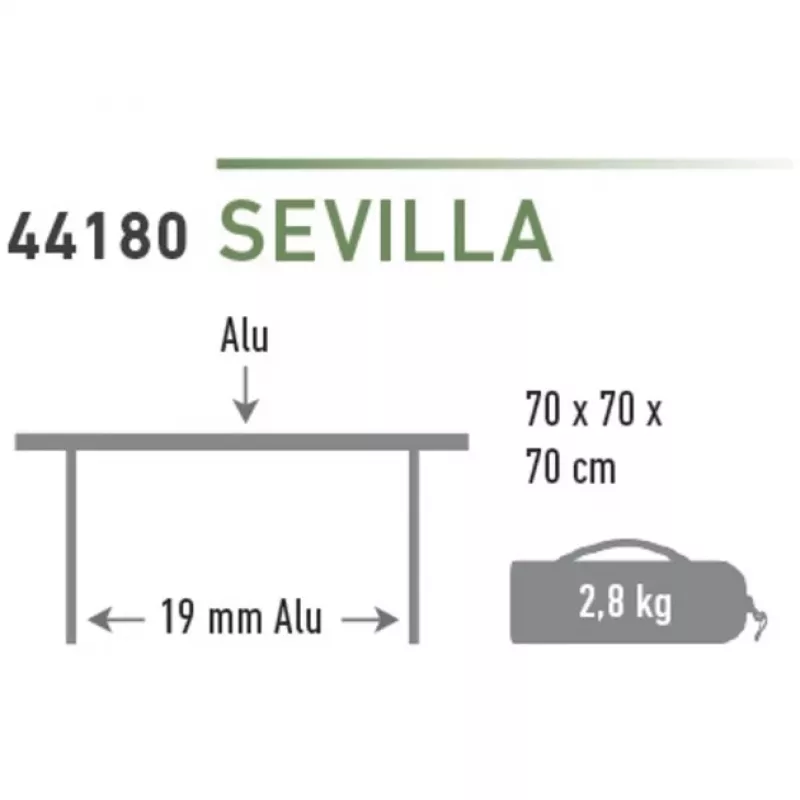 High Peak kempingový stôl Sevilla 44180