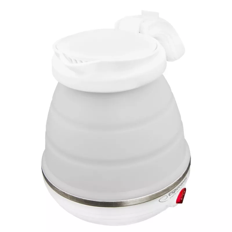 Elektrická kanvica ESPERANZA EKK023 — 0,5 l, 750 W, biela, nerezová oceľ a plast