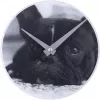 NeXtime hodiny 5173 Little Dog, Ø20 cm, nástenné, čierne