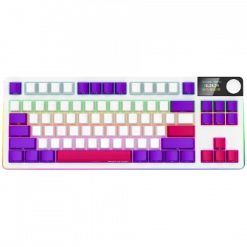 LORGAR KBP70TKLW, bezdrôtová TKL mechanická herná klávesnica Pro, biela, EN-layout