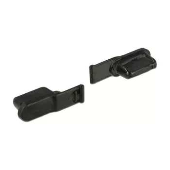 Bezpečnostný kryt zásuvky DELOCK 64033, čierny, 5×12,5×3,5 mm, balenie 10 ks