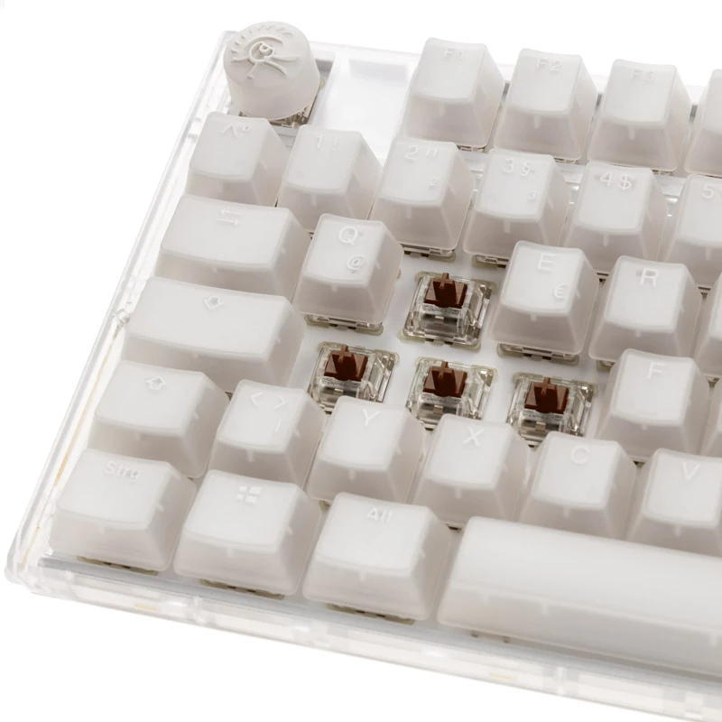 Ducky One 3 RGB herná klávesnica, USB, QWERTY, US-anglická, biela