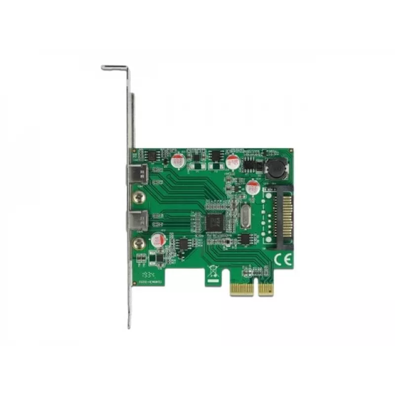 DeLOCK PCI Express x1 karta na 2 x USB Type-C™ konektor samica