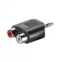3,5 mm adaptér VALUE 3,5 mm M na 2x RCA F