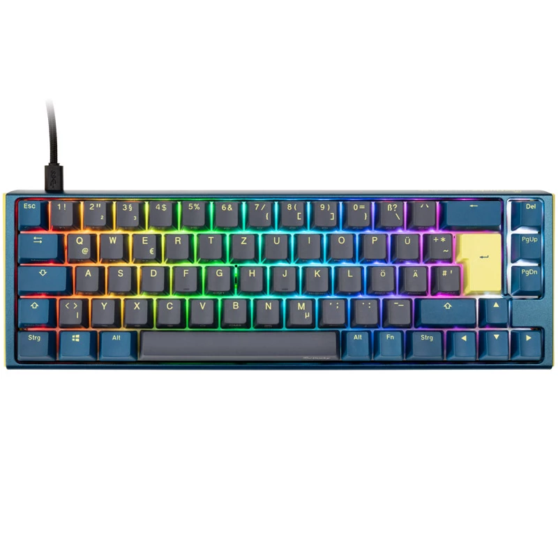 Ducky One 3 SF DayBreak klávesnica Gaming USB nemecká čierna modrá