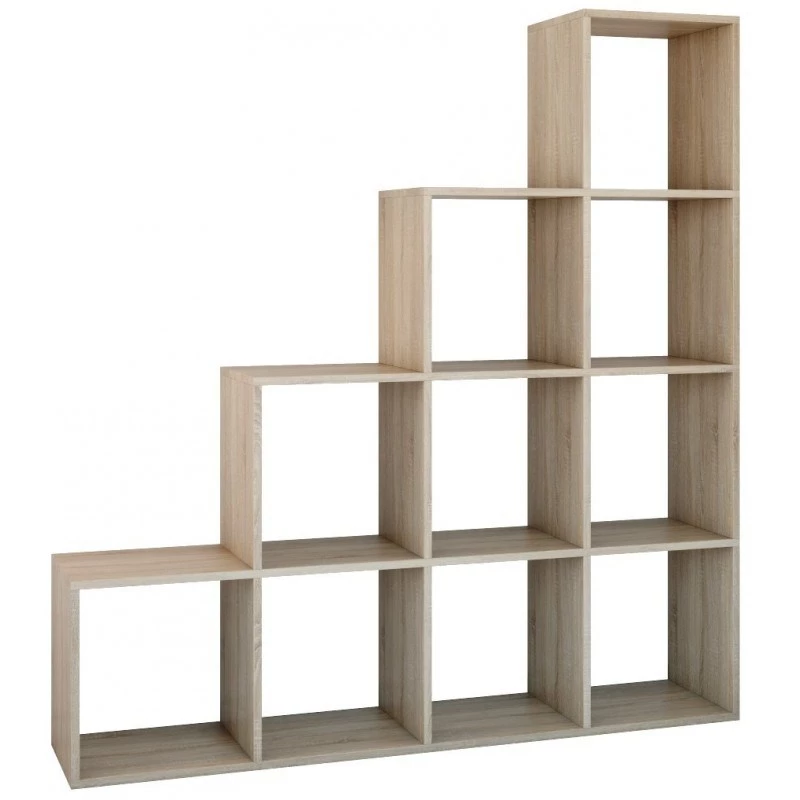 Topeshop STEP SONOMA 4X4 obývacia knižnica