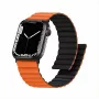 Remienok na hodinky GUAN Premium Plus pre Apple Watch 40/41/38/42 mm, oranžový/čierny – kompatibilný so Series 10/11