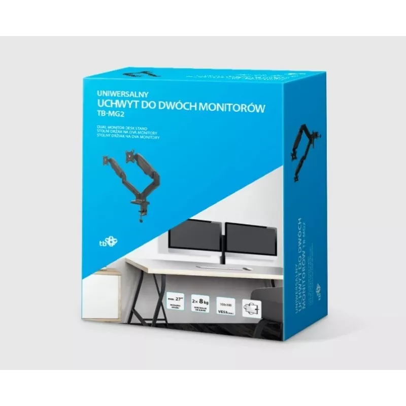 Držiak s plynovou pružinou TB-MG2 27 palcov 2x8 kg