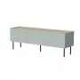 Cama FELLINI TV skrinka 150x40x52 olivová + olejovaná dubová doska
