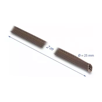 Ochranná káblová hadica DeLOCK 20901 hnedá polyester 2,5 cm