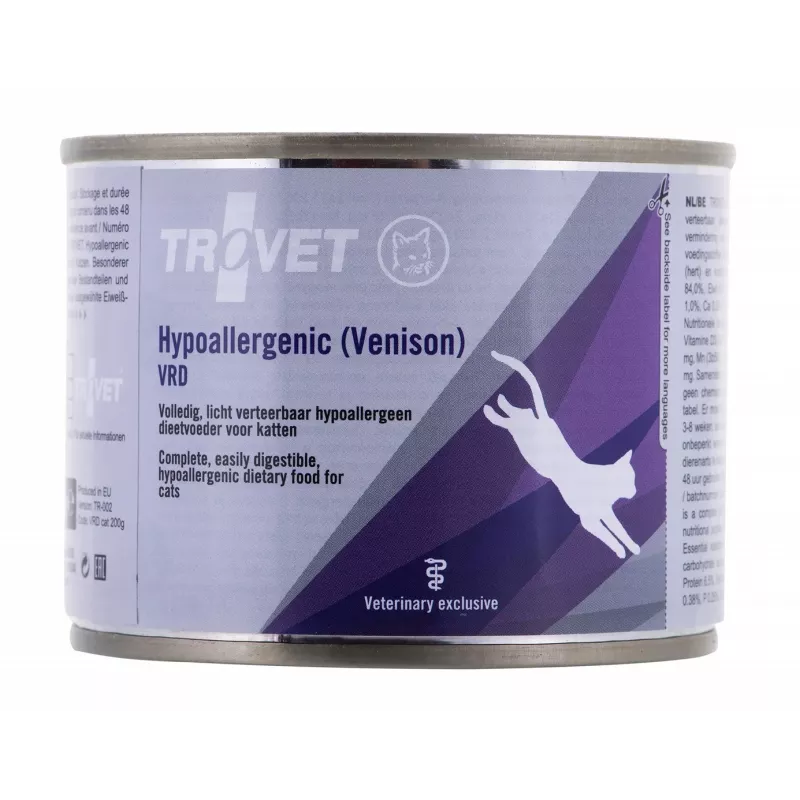 TROVET Hypoallergenic VRD s divinou - mokré krmivo pre mačky - 200g