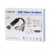 LogiLink USB 2.0 A/V grabber. USB A/M na 3xCinch + MiniDIN5/F. čierny