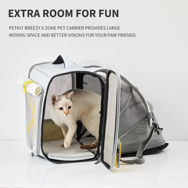 PETKIT Breezy xZone mačací batoh - sivý