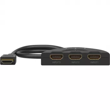 Goobay | HDMI switch 3 na 1 (4K @ 30 Hz) | 58487 | čierna | HDMI konektor samica | 3 HDMI konektor samica | 0,58 m