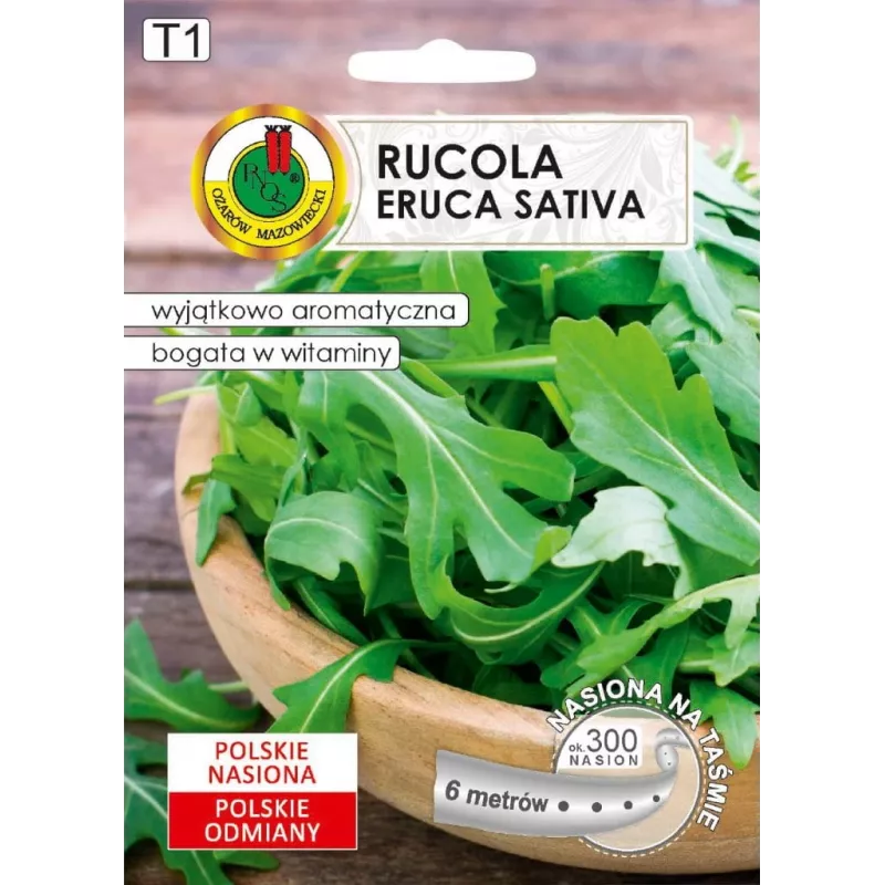PNOS rukola Eruca sativa semená na páse, 6 m