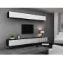 Cama skriňa VIGO 90 uzavretá 90/35/32 čierna/biela lesk