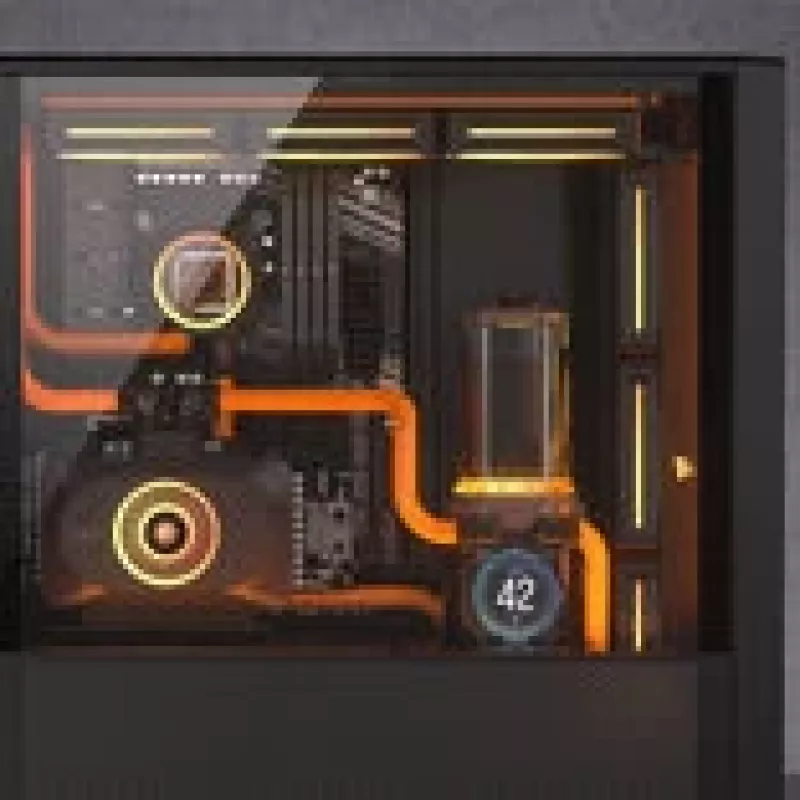 Corsair iCUE LINK XD6 RGB Elite LCD kombinácia čerpadla a nádrže, čierna