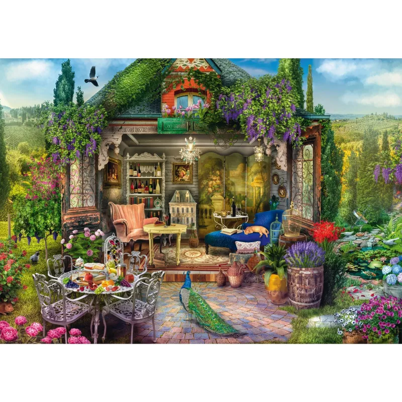 Záhradný domček Glück in den Weinbergen, puzzle 1000 dielikov