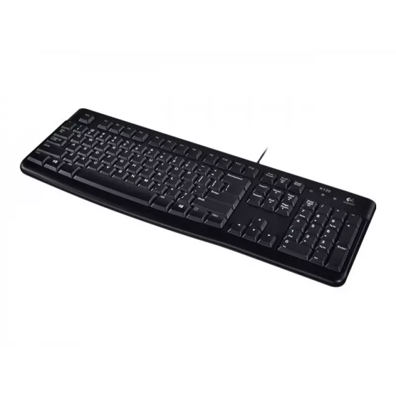 K120 káblová klávesnica, káblová, USB, QWERTZ, čierna