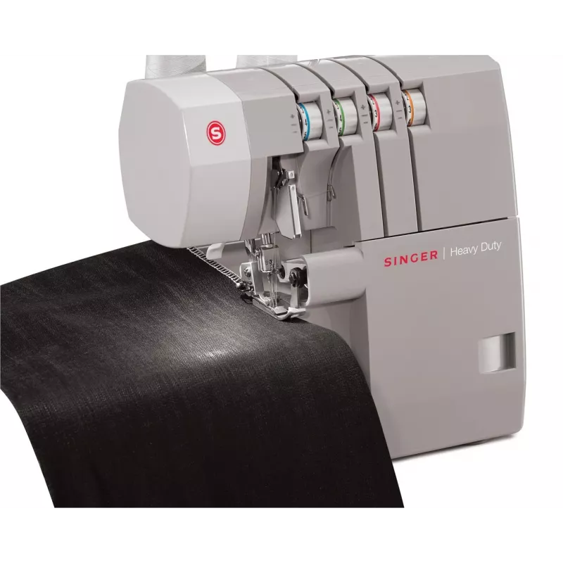 Overlockový šijací stroj SINGER 14HD854 Heavy Duty elektrický 120 W sivý