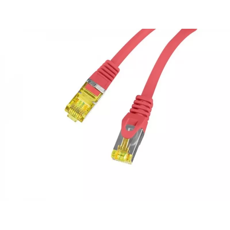 Sieťový kábel Lanberg PATCHCORD KAT.6A S/FTP LSZH CU 1M červený