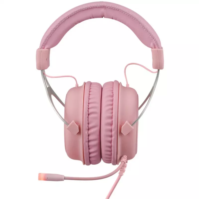 Deltaco GAM-030-P slúchadlá a headset káblové s čelenkou herné USB Type-A ružová (GAM-030-P)