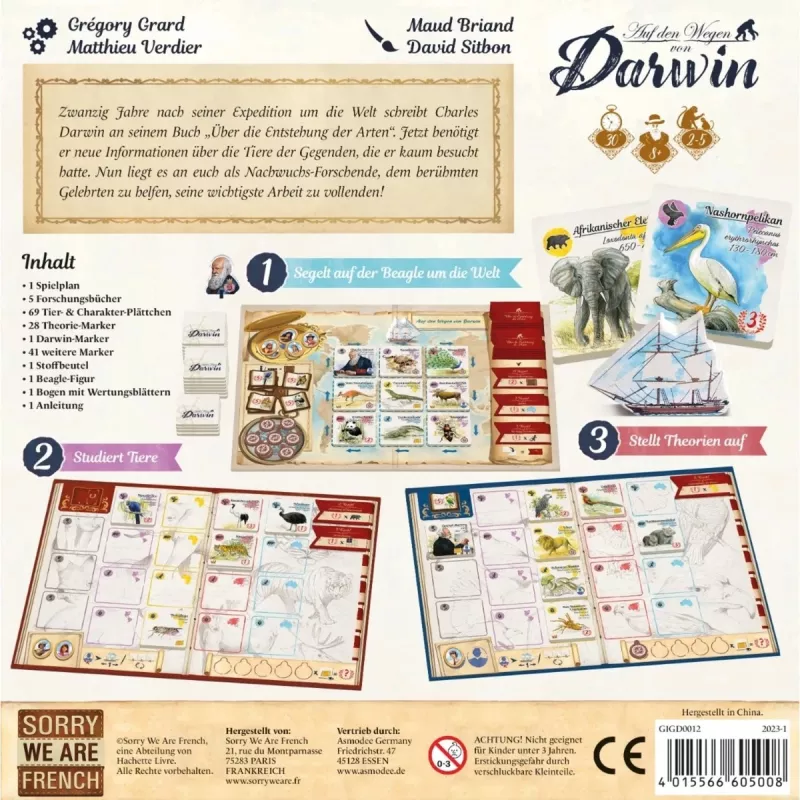 Po stopách Darwina, spoločenská hra