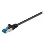 Wentronic Goobay CAT 6a patch kábel, S/FTP (PiMF), čierny, 3 m - LSZH bezhalogénový, meď (93787)