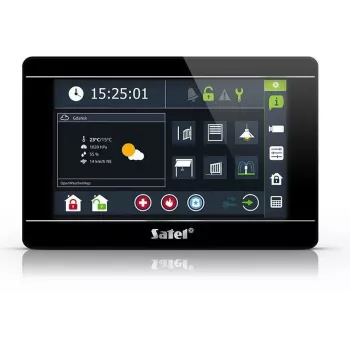 Dotykový ovládací panel SATEL INT-TSI-B 7-palcový LCD nástenný panel pre bezpečnostné systémy