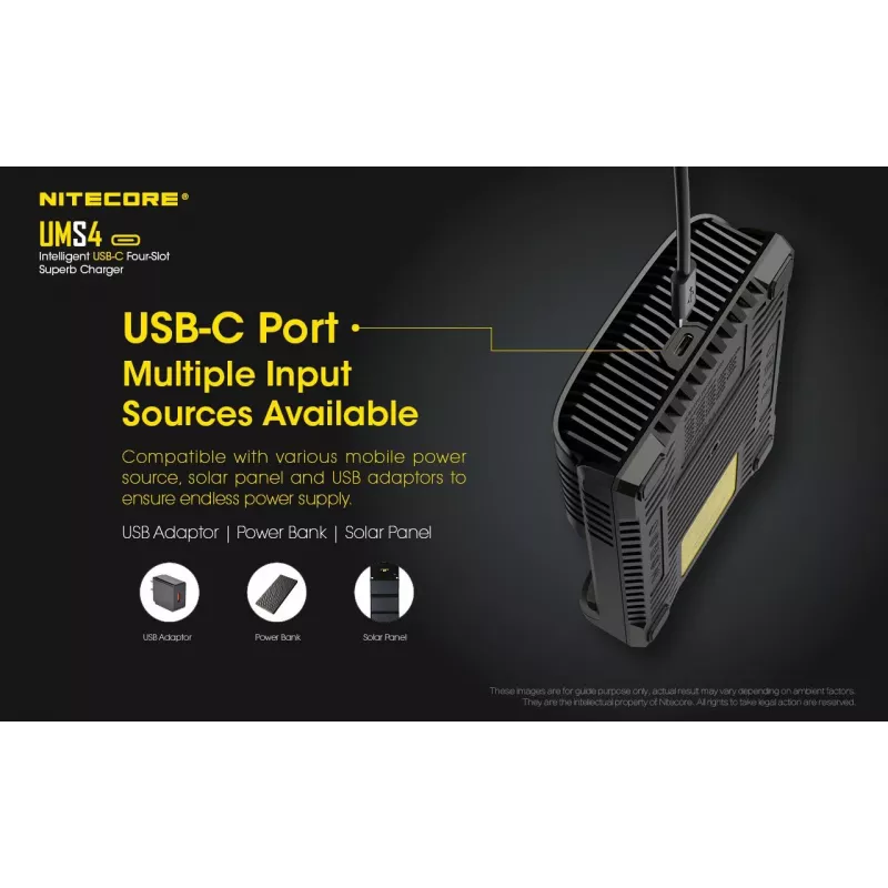 Nabíjačka Nitecore UMS4
