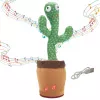 Tancujúci kaktus hračka Extralink Toys, spievajúca hračka pre deti LED USB