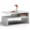 Topeshop ŁAWA BOSTON BIEL konferenčný stolík / odkladací stolík / bočný stolík