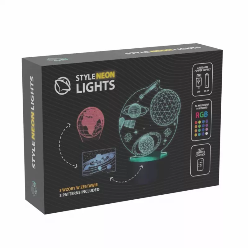 Manta SNL118RGB RGB 3D dekoratívna LED lampa