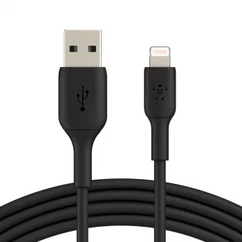 BELKIN PVC USB KÁBEL USB-A - LIGHTNING, 1M, ČIERNA